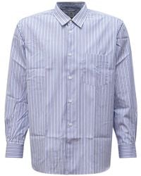 Comme des Garçons - Forever Button-Down Striped Cotton Shirt - Lyst