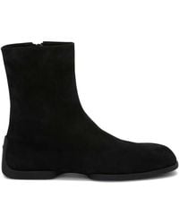 Jil Sander - Suede Ankle Boots - Lyst