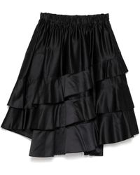 COMME DES GARÇON BLACK - カットオフエッジ スカート - Lyst
