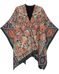 Pierre Louis Mascia - Patterned Wool Cape - Lyst