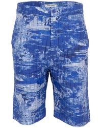 Henrik Vibskov - Wheel Abstract-print Quilted Shorts - Lyst