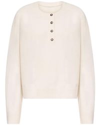 Loulou de Saison - Malo Oversized Cashmere Henley Sweater - Lyst