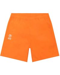 Aape By A Bathing Ape - Logo-Print Drawstring Shorts - Lyst