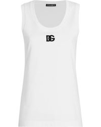 Dolce & Gabbana - Dg Logo Tank Top - Lyst