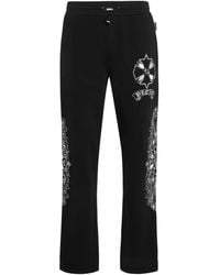 Philipp Plein - Chrome-Crest-Embroidered Track Pants - Lyst