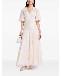 Needle & Thread - Vestido Corto Con Apliques - Lyst