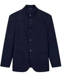 Giorgio Armani - Mandarin-Collar Wool Blazer - Lyst