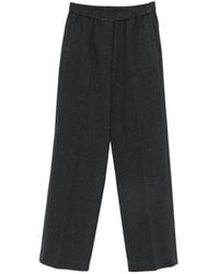 Peserico - Elasticated-Waist Wide-Leg Trousers - Lyst