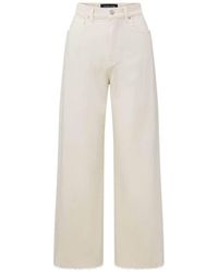 Veronica Beard - Taylor High-rise Wide-leg Cropped Jeans - Lyst