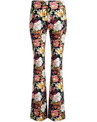 Alice + Olivia - Brynlee Floral-print Bootcut Trousers - Lyst