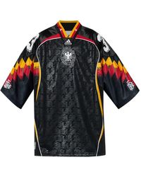 adidas - T-Shirt À Motif Et Col V - Lyst