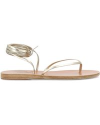 Ancient Greek Sandals - Celia Ankle-tie Leather Sandals - Lyst