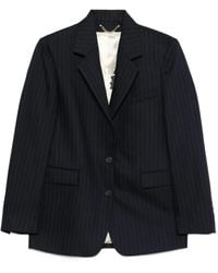 Golden Goose - Single-breasted Pinstriped Jacket - Lyst