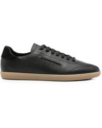 ZEGNA - Grained-Leather Sneakers - Lyst