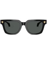 Versace - Logo Square-Frame Sunglasses - Lyst