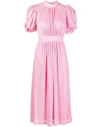 ROTATE BIRGER CHRISTENSEN - Noon Sequinned Plissé Dress - Lyst