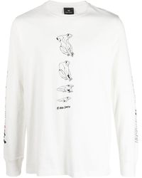 PS by Paul Smith - Logo-print Detail Organic-cotton T-shirt - Lyst