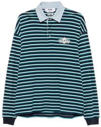 MSGM - Gestreiftes Poloshirt - Lyst