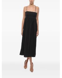 Notes Du Nord - Square-Neck Midi Dress - Lyst