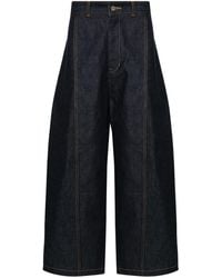 SAGE NATION - Seam-Detail Wide-Leg Jeans - Lyst
