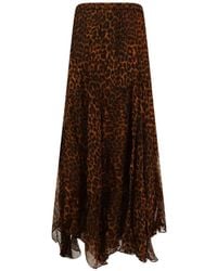 Mes Demoiselles - Susu Leopard-Print Long Skirt - Lyst