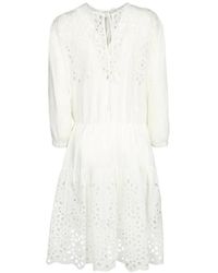 Moschino - Broderie-Anglaise Tiered Mini Dress - Lyst
