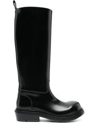 Bottega Veneta - Patent-leather Knee-high Boots - Lyst