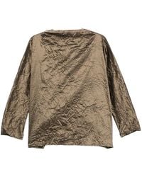 Daniela Gregis - Crinkled Long-Sleeve Blouse - Lyst
