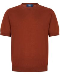 Fedeli - Short-Sleeved Round-Neck T-Shirt - Lyst