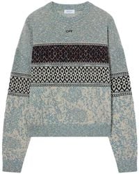 Off-White c/o Virgil Abloh - Persian Arrow Knit Sweater - Lyst