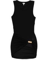 Loewe - Geribbelde Top Met Gespdetail - Lyst