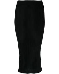 N.Peal Cashmere - Organic Cashmere Ribbed Skirt - Lyst