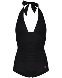 Dolce & Gabbana - Low-Cut One-Piece Swimsuit - Lyst