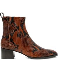 Roberto Festa - Leda Stiefel Mit Python-Print - Lyst
