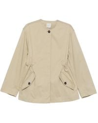 TOTEME - Elasticated-Waist Cotton-Twill Jacket - Lyst