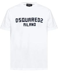 DSquared² - T-Shirt Met Logoprint - Lyst
