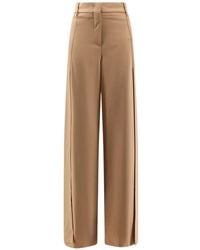 Semicouture - Pantalon Ample Laila À Fentes Latérales - Lyst