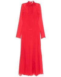 Blumarine - Abito A Collo Alto A Maniche Lunghe - Lyst