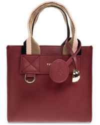 Furla - Mini Divide It Leather Tote Bag - Lyst