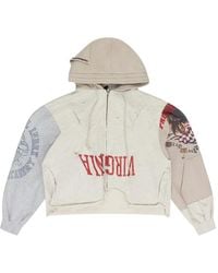 Protocol Index - Patchwork Distressed Hoodie - Lyst