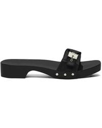 Scholl - Patent-Leather Buckled Sandals - Lyst