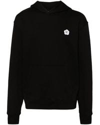 KENZO - Boke Flower-Patch Cotton Hoodie - Lyst