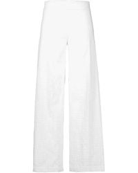 Avenue Montaigne - Flavia Textured Palazzo Pants - Lyst