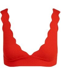 Marysia Swim - Santa Clara Scallop-Edge Bikini Top - Lyst