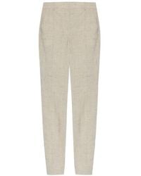 Moschino - Slub-Texture Tailored Trousers - Lyst