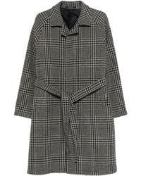 Tagliatore - Abrigo Con Botones Y Cinturón - Lyst