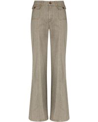 See By Chloé Pocket Detail Flared Jeans - Grey