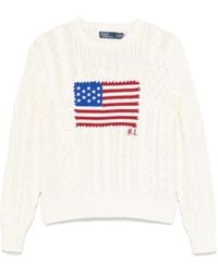 Polo Ralph Lauren - Sweater With Flag - Lyst