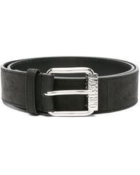 Moschino - Logo-engraved Leather Belt - Lyst