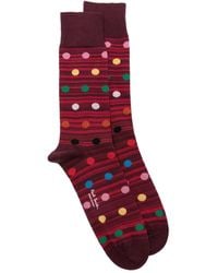 Paul Smith - Striped Polka-Dot Socks - Lyst